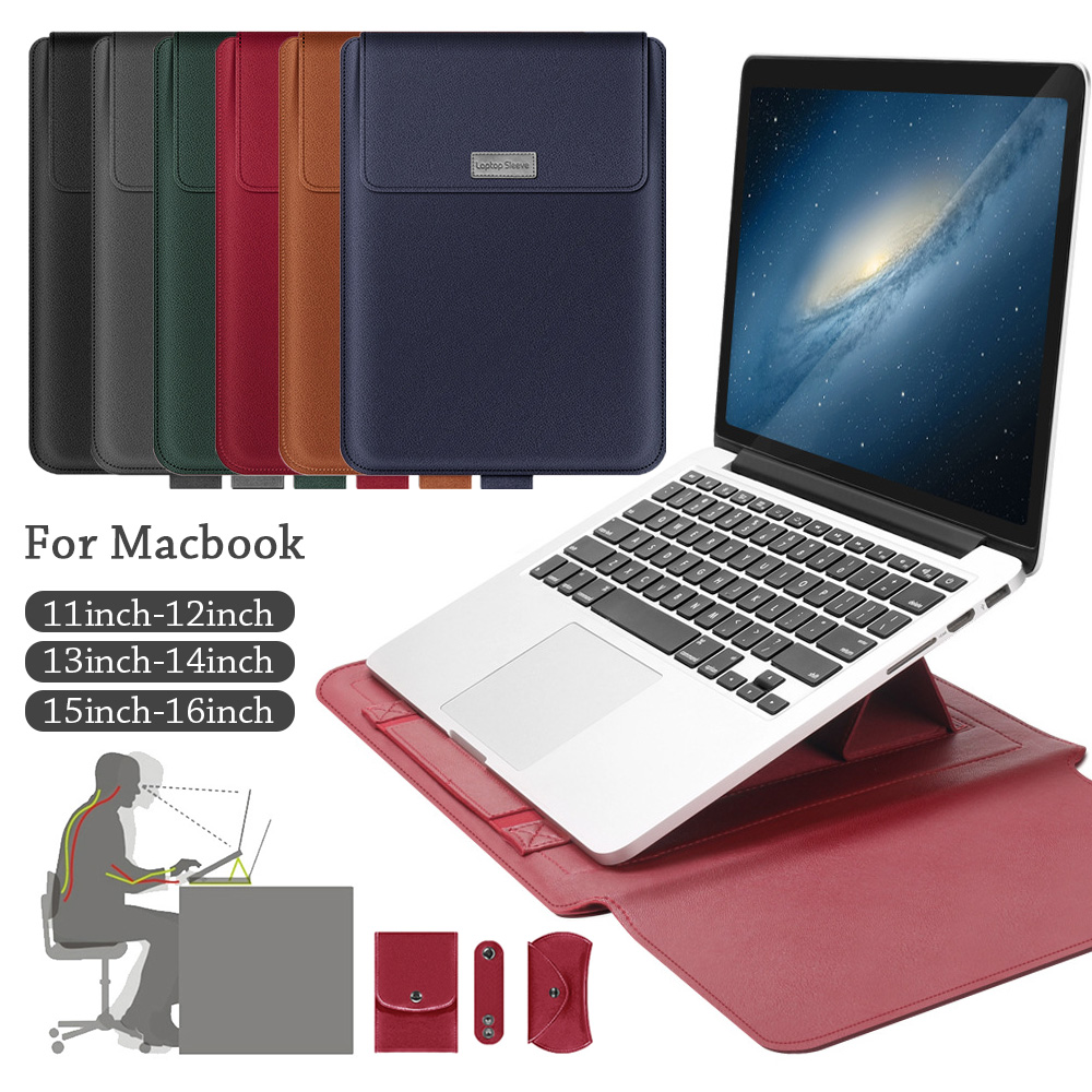 Túi Da Pu Đựng Laptop Đa Năng Cho Macbook Air Notebook
