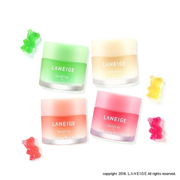 [Laneige - Full ba màu] Mặt nạ ngủ môi Laneige lip sleeping mask_phiên bản thank you