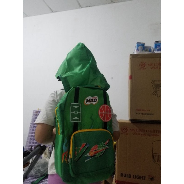 Balo nón HKm milo cho bé