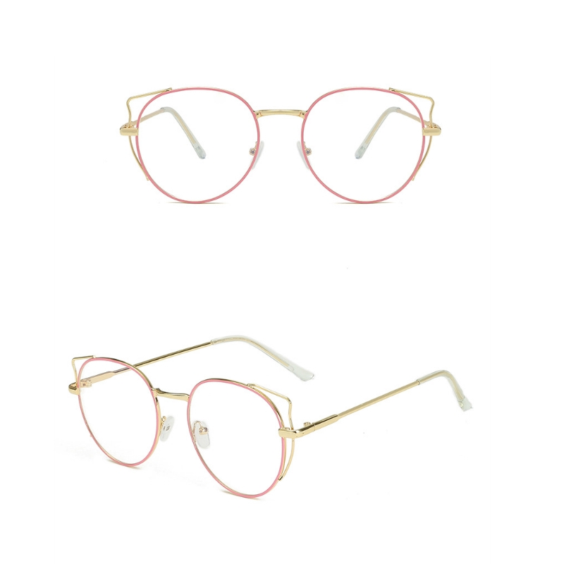 Eyeglasses Metal Round Frame Vintage Anti-blue light