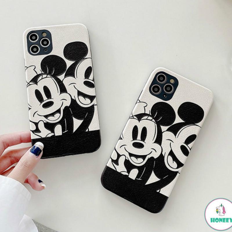 Ốp Điện Thoại Da Mềm In Hình Chuột Black Mouse Và Minne Cho iPhone 12 11 Pro Max X Xs Max Xr 8 7 Plus Se 2020 | BigBuy360 - bigbuy360.vn