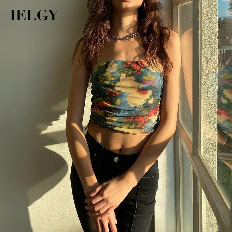 IELGY Áo vest in hình nghệ thuật thời trang