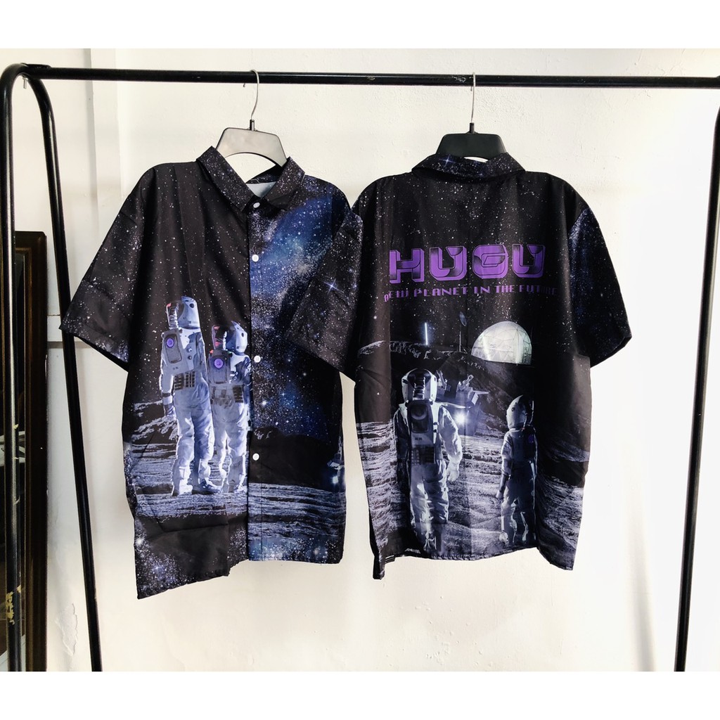 [Mã FAMAYMA2 giảm 10K đơn 50K] Áo Sơ Mi họa tiết hot trend (hình thật)