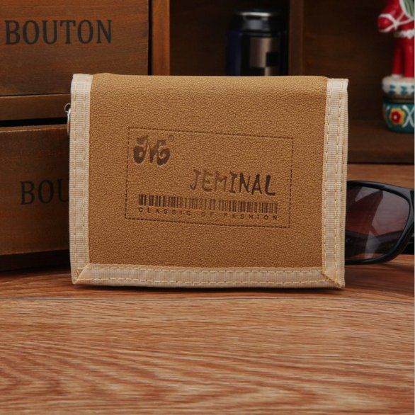Ví canvas dáng ngắn thiết kế thời trang cho nam / nữ