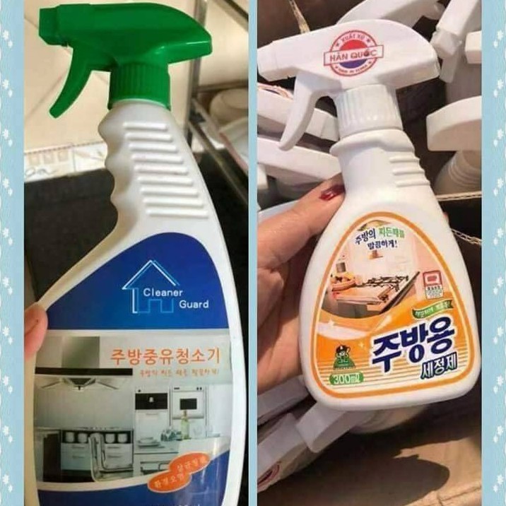 Xịt Tẩy Nhà Bếp, Dầu Mỡ,... (Xanh Và Vàng)