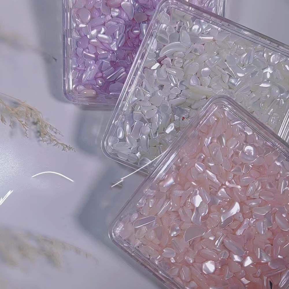 Lọ Vảy Kim Tuyến Trang Trí Móng Tay 3D Sáng Bóng Charms|Hộp Vỏ Sò Đính Móng Tay Lấp Lánh