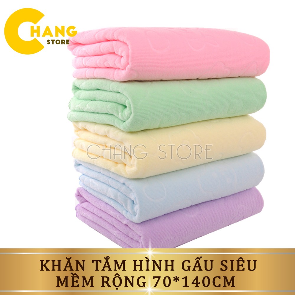 Khăn Tắm Hình Gấu Xuất Nhật Mềm Mịn (Kích Thước 70* 140cm ) Siêu Hot