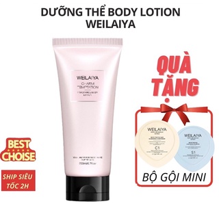 Sữa Dưỡng Thể Weilaiya, Dưỡng thể hương nước hoa, cấp ẩm nuôi dưỡng da trắng mịn từ sâu bên trong 200ml