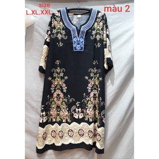 Đầm suông thổ cẩm Boho