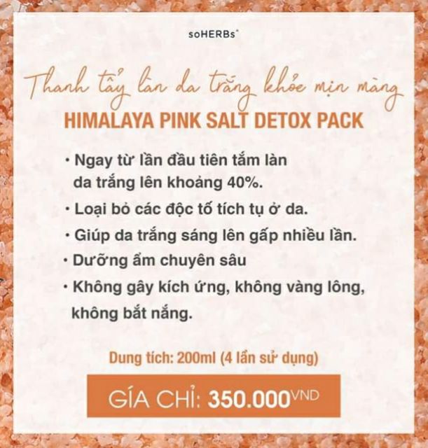 TẮM TRẮNG MUỐI HỒNG DETOX HIMALAYA SOHERBS (200ML)