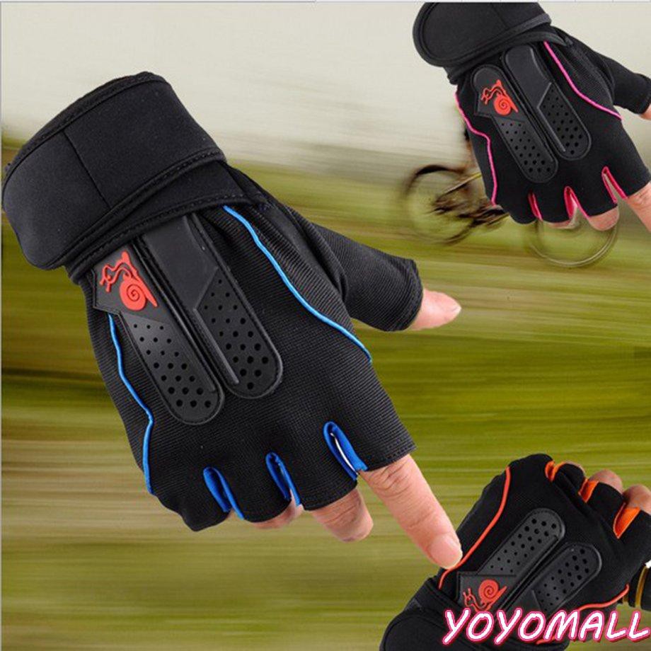 YOYO Men's Weight Lifting Gym Fitness Workout Training Exercise Half Gloves