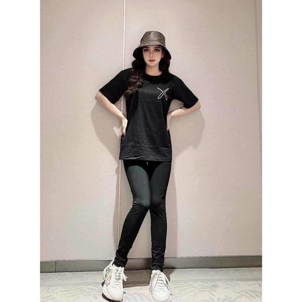 Đồ bộ nữ thể thao chất cotton 100% co dãn đanh mịn Hoạt Hình HL002 tay ngắn quần dài | BigBuy360 - bigbuy360.vn