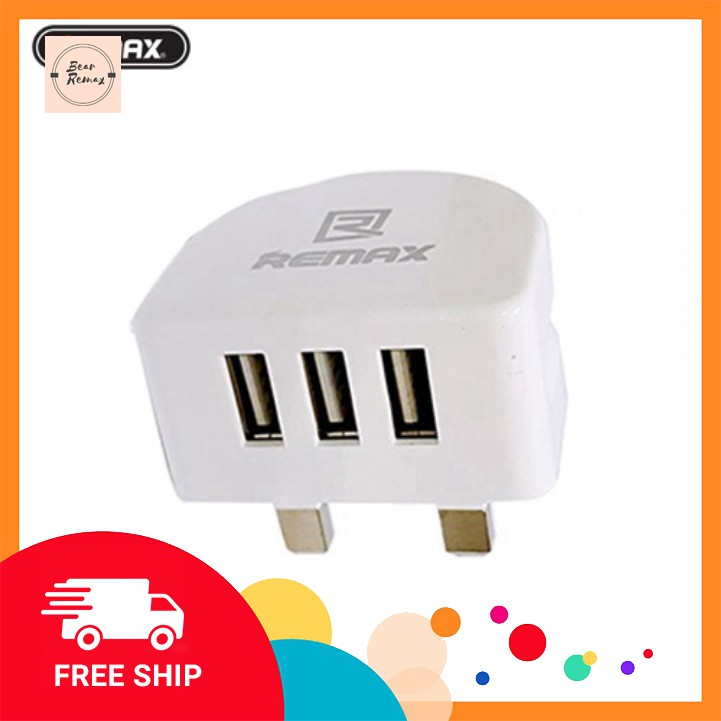 Củ sạc 3.1A 3 Cổng USB Remax Moon RP-U31 - hàng chính hãng