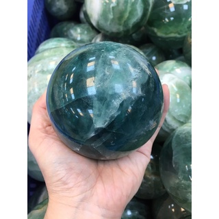 1kg Quả Cầu Đá màu xanh lá ( fluorit rainbow)