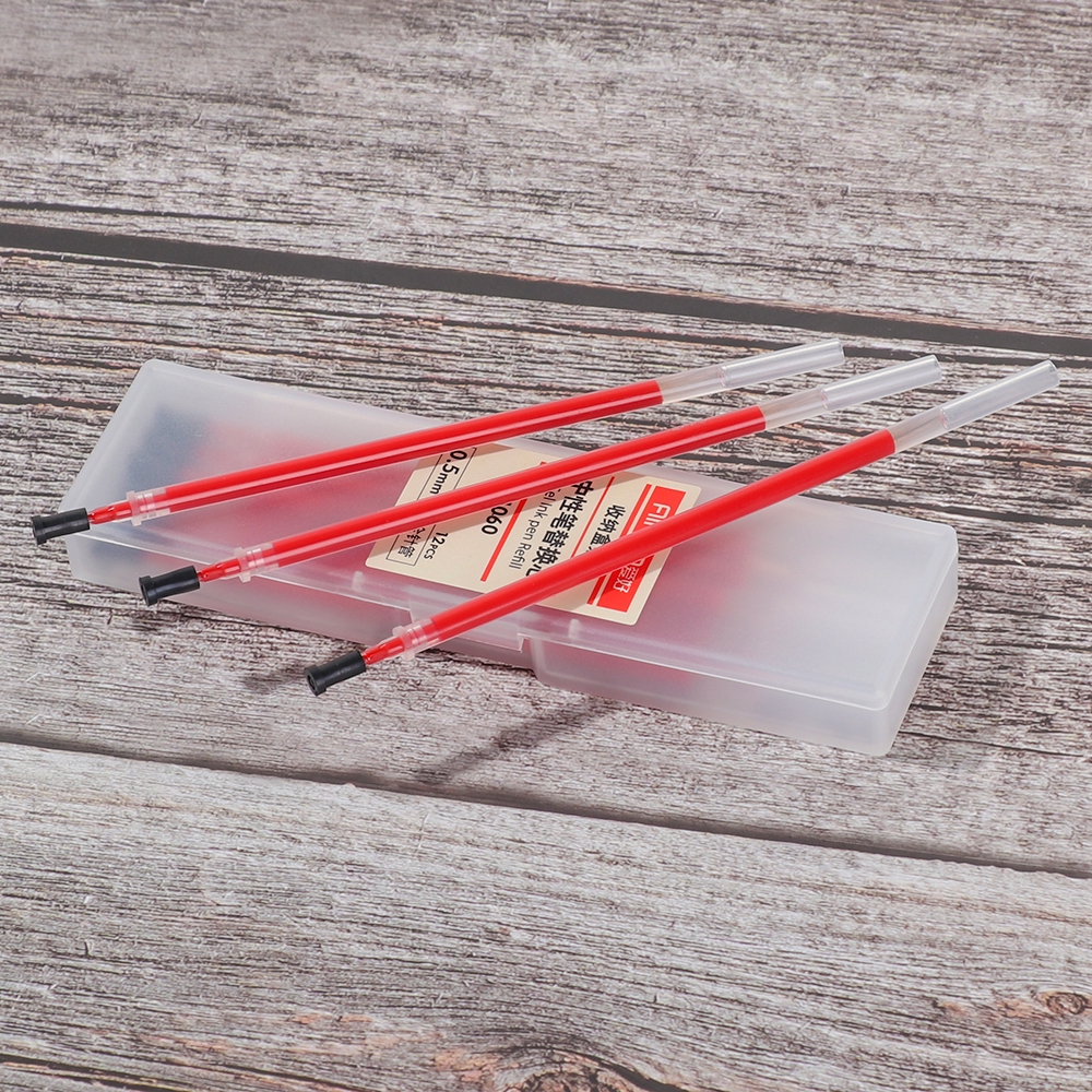 Set 12 ruột bút bi 0.5mm nhiều màu sắc