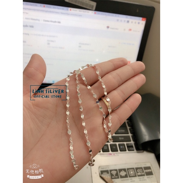 Dây chặn bạc cho bé hàng dày dặn đẹp- Dây dài 38cm