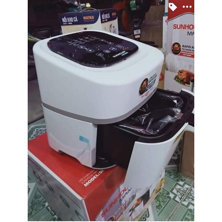 [Mã ELHADEV giảm 4% đơn 300K] Nồi chiên không dầu 4.5L SUNHOUSE MAMA SHD4086W