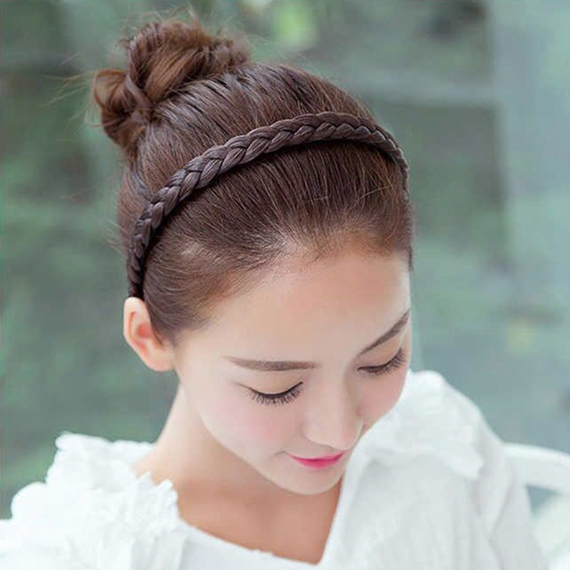 Cài tết tóc giả co giãn trang trí kiểu tóc thời trang cho nữ