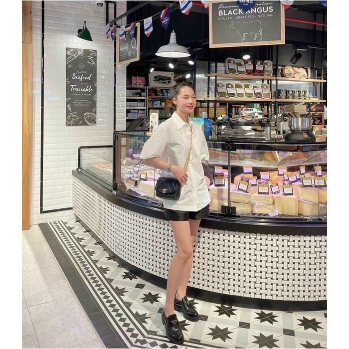 Giày Moka QUẢNG CHÂU CAO CẤP Prada da bóng