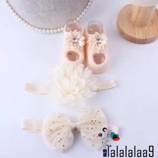 Set 2 băng đô kèm tất cho bé