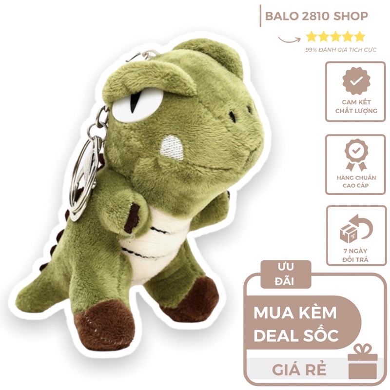 Móc khóa gấu bông khủng long bông treo balo túi xách móc khóa dễ thương Balo Ulzzang Unisex
