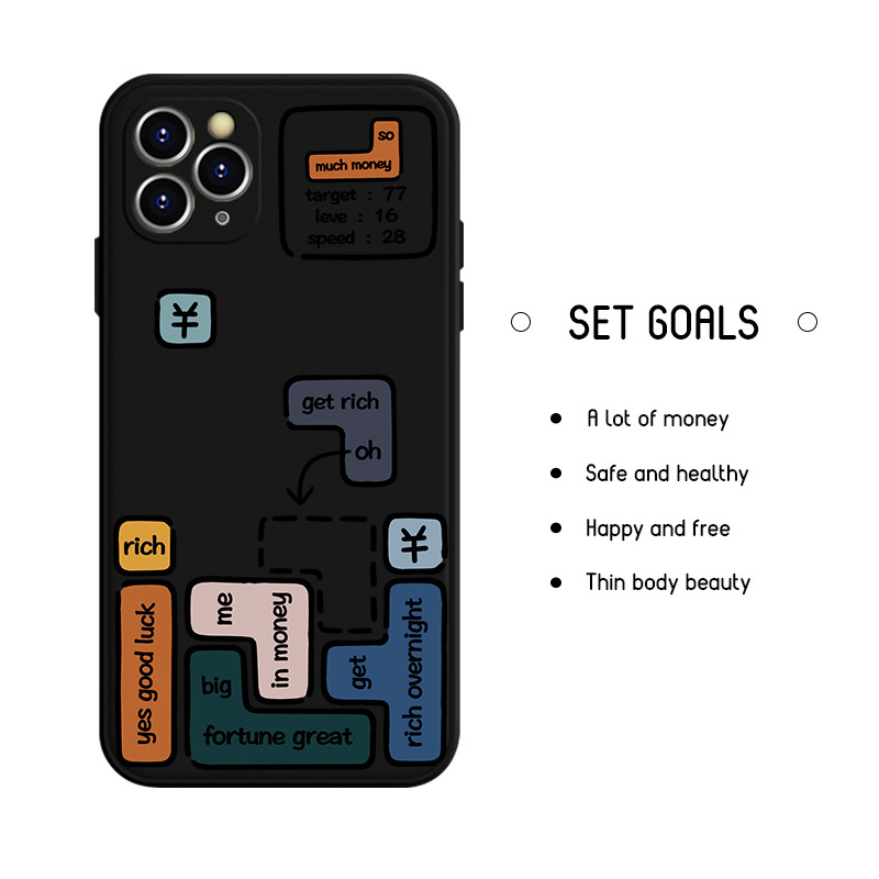 Ốp điện thoại TPU dẻo in Tetris sáng tạo chống trầy sốc cho IPhone 11 Pro XR/XS/X 7 8 Plus | BigBuy360 - bigbuy360.vn