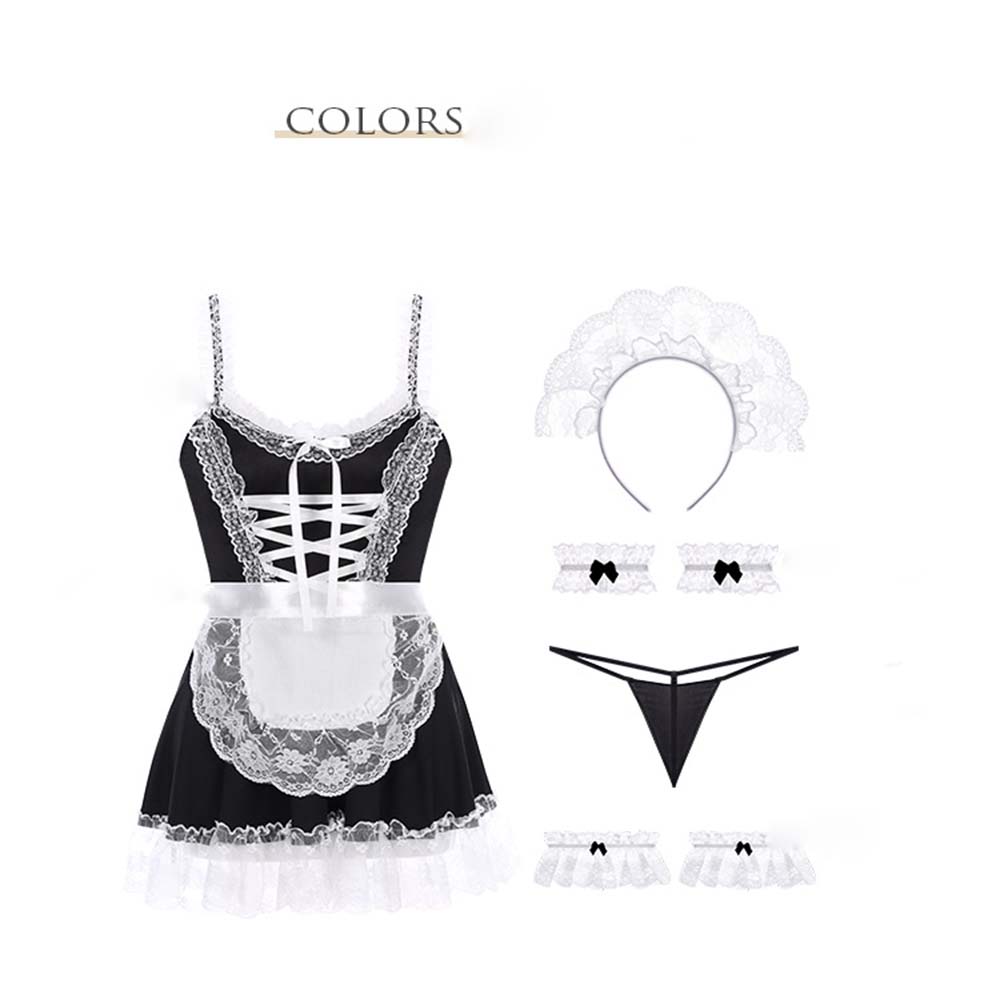 Set Đồ Cosplay Cô Hầu Gái Phong Cách Nhật Bản Cực Quyến Rũ