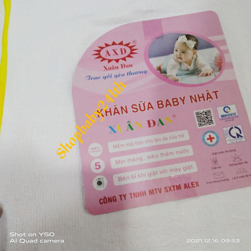 Miếng lót chống thấm Cao cấp Xuân Đan, mềm mại cho làn da trẻ, siêu thấm nước, bền bỉ với giặt máy