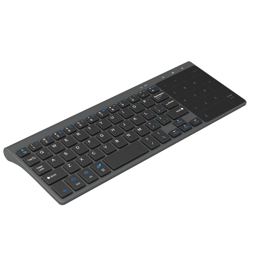 Bàn Phím Không Dây 2.4g Tích Hợp Cảm Ứng Cho Android Windows Laptop Pc Tv Box