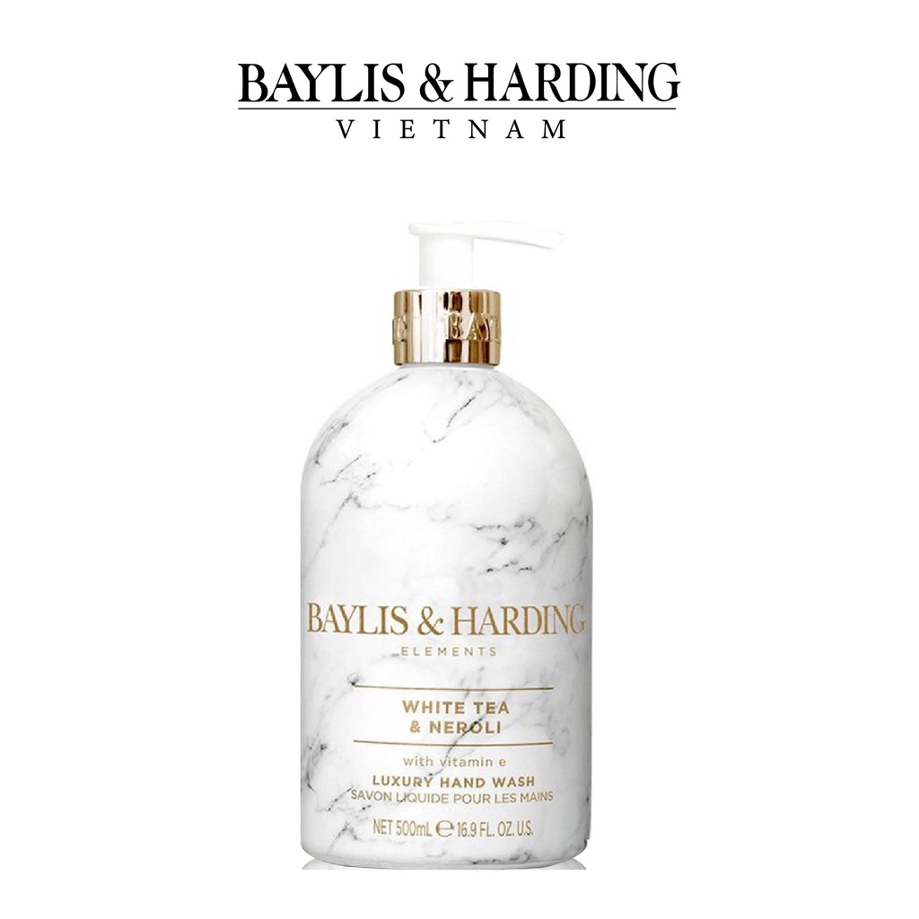 Nước rửa tay cao cấp hương trà trắng và Neroli Baylis & Harding White Tea & Neroli 500ml