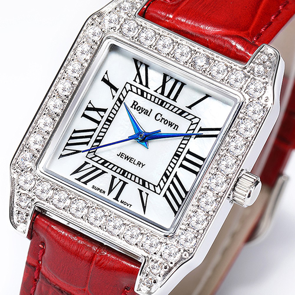 Đồng Hồ Nữ Chính Hãng Dây Da Royal Crown 6104 Chống Nước Chống Xước | BigBuy360 - bigbuy360.vn