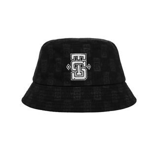 Nón bucket tsun monogram bucket - đen/xám - unisex