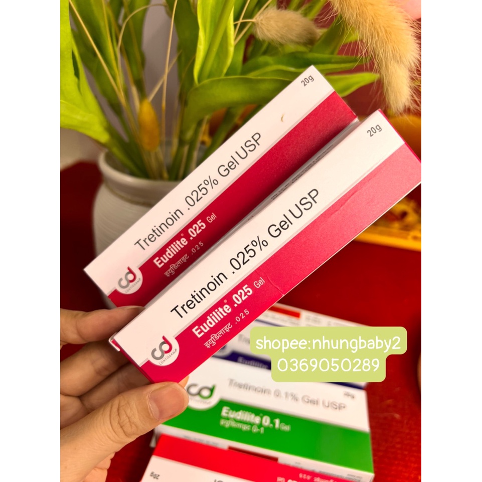 Kem Eudilite Tretinoin 0.025% . 0.05% . 0.1% chống lão hoá da