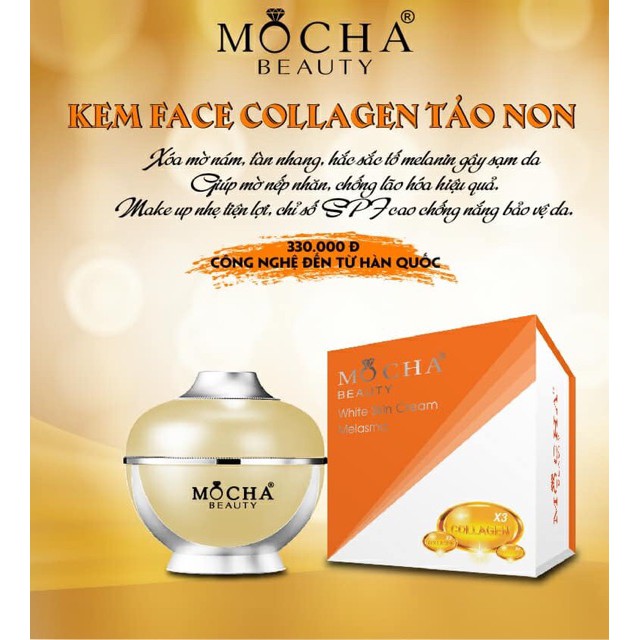 KEM NÁM COLLAGEN TẢO NON MOCHA