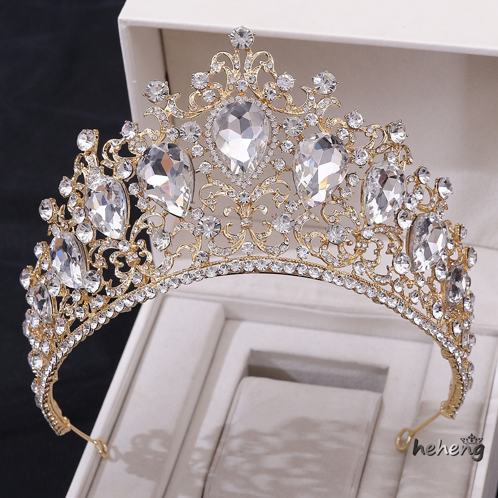 Cài Tóc Hình Vương Miện Đính Đá Pha Lê Sang Trọng