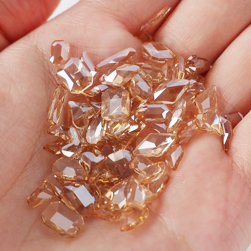 [Hàng mới về] Set 100 hạt pha lê ab nhiều màu sắc trang trí móng tay nghệ thuật diy