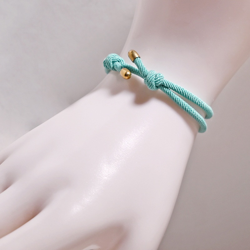 Vòng Tay Dây Thừng Màu Đỏ Có Thể Điều Chỉnh Cho Cặp Đôi