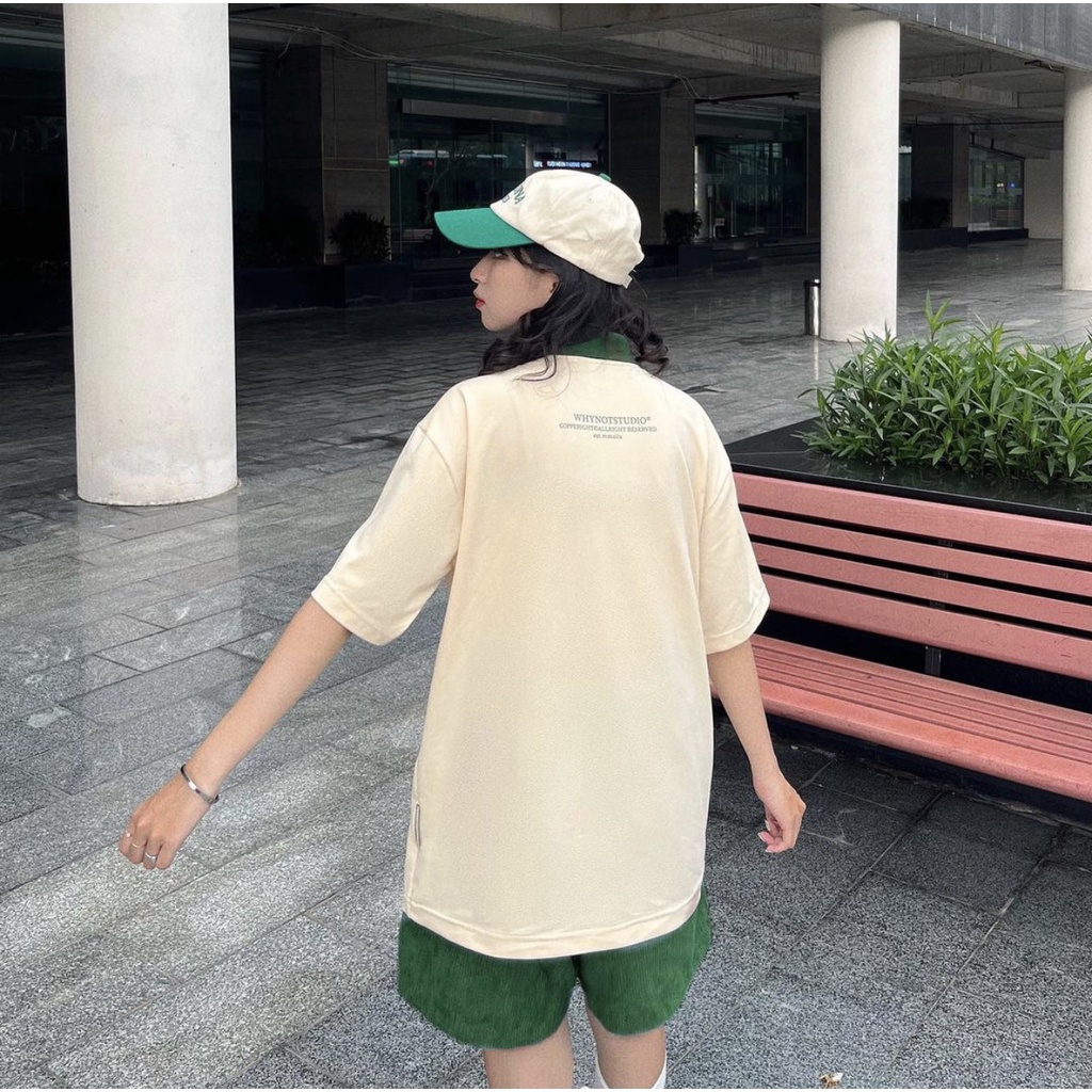 Áo thun polo Plastic WNS tay lỡ, form rộng Local Brand Unisex nam nữ - UniFive