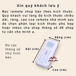 Vỏ bọc remote Silicone nhiều kích cỡ lựa chọn - K018, I105