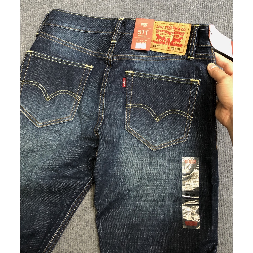 Quần Jean dài nam Lv 511 ống đứng Slim strecth (Form Slim strecth,chất vải co dãn ống 17 - 20cm,Made in cambodia) 778 | BigBuy360 - bigbuy360.vn