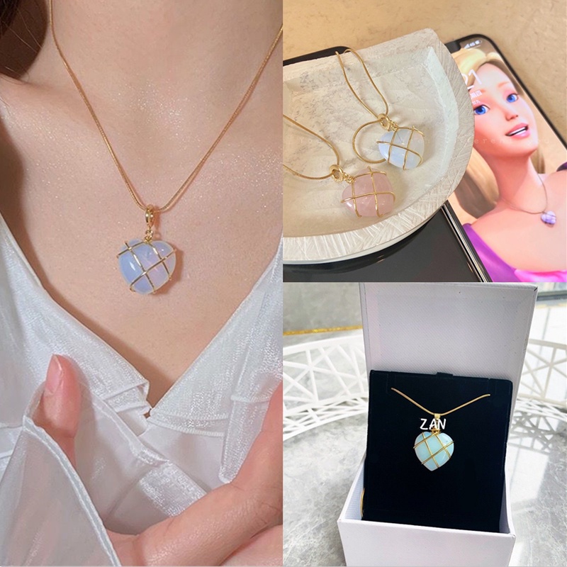 Vòng cổ Mặt Trái Tim Barbie Mạ Vàng 18K Thời Trang