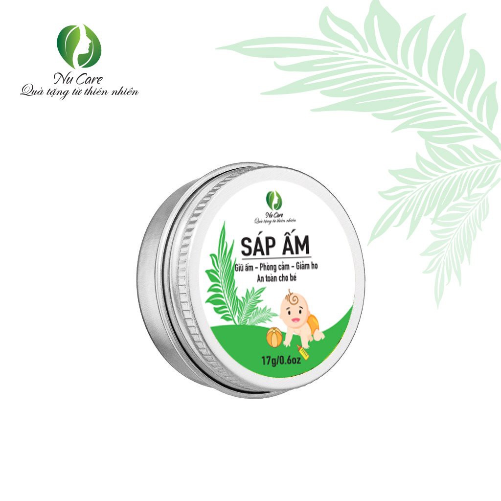 Sáp Ấm, Sáp Bôi Giữ Ấm Tinh Dầu Tràm cho bé phòng ho, ngừa ngạt mũi, phòng cảm 17g