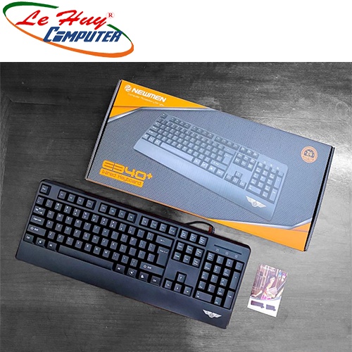 Bàn phím máy tính Newmen E340+ USB đen