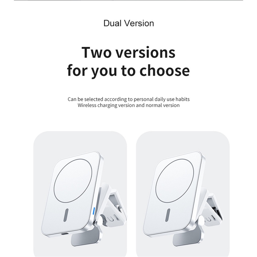 Đế Sạc Điện Thoại Không Dây Có Nam Châm 15W Cho iPhone 12 13 14 Pro Max