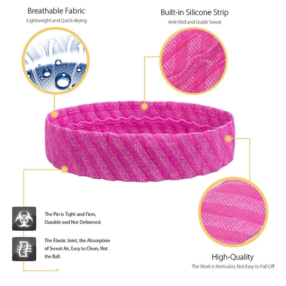 Băng Đô Thể Thao Co Giãn Thoáng Khí Thấm Hút Mồ Hôi