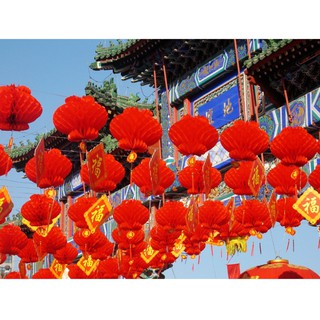 Lồng đèn đỏ chữ phúc HONGKONG