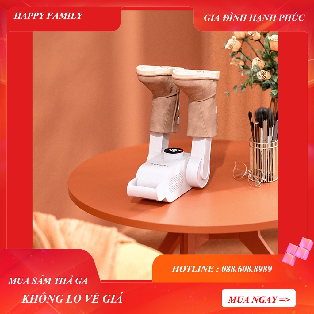 Máy Sấy Giày, Làm Khô, Khử Mùi Thông Minh bằng tia cực tím cao cấp