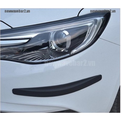 Miếng Dán 1 Cặp đôi  Bằng Sợi Cacbon carbon Bảo Vệ 4 Góc Cạnh Xe Hơi ô tô cabon cản trước sau bumper chống trầy kính hậu