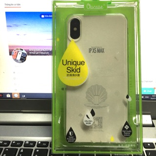 Ốp lưng silicon Vu Case cho iPhone XS Max Trong suốt