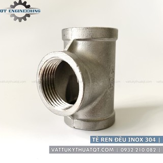 Tê Ren Đều Inox 304 | DN65,DN80,DN100 [VATTUKYTHUATQT.COM]